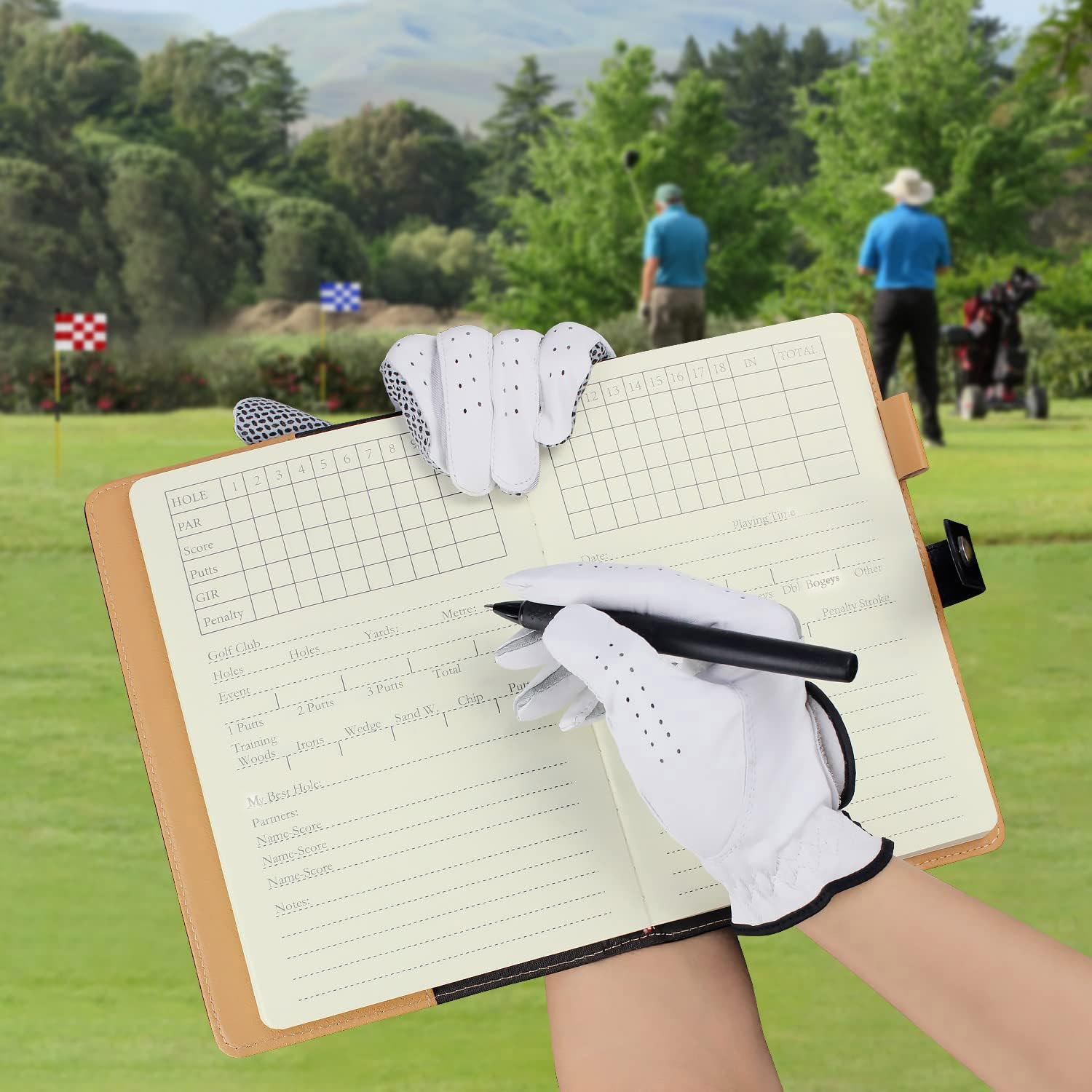 Черный кожаный держатель для к – обзор и цена Golf Scorecard Holder